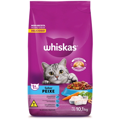 Ração Whiskas Gato Adulto Peixe 10,1kg (MP)