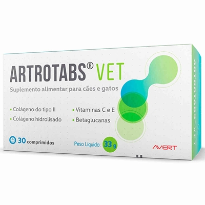 Suplemento Alimentar Avert Artrotabs com 30 Comprimidos 33g (MP)