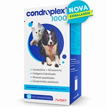 Suplemento para Cães e Gatos Condroplex Avert 60 Cápsulas 1000mg (MP)