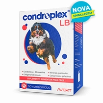 Suplemento Condroplex Avert LB para Cães 60 Comprimidos 120g (MP)