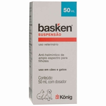 Vermífugo Basken Konig Suspensão para Cães e Gatos 50ml (MP)