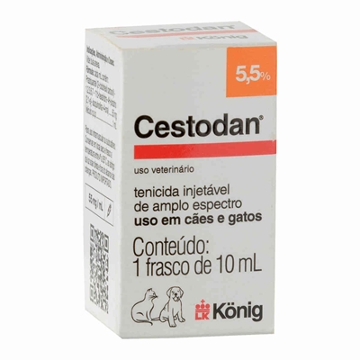 Cestodan Konig Injetável Para Cães e Gatos 10ml (MP)