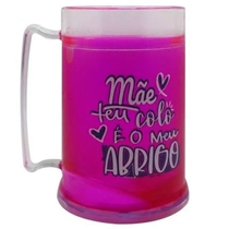 Mini Caneca Cebola Brindes Gel Teu Colo 300ml Rosa (MP)