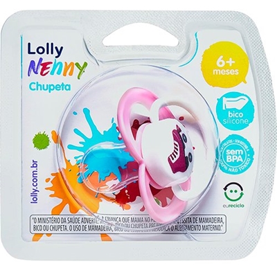 Chupeta Joy Lolly Silicone Red F T2