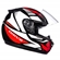 Capacete Tam.58 Fly Drive HG Trait Preto e Vermelho