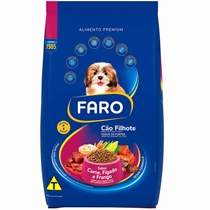 Ração Faro Premium Cão Filhote Carne 900G (MP)