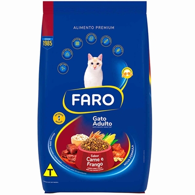 Ração Faro Premium Gato Adulto Carne Frango 2,7KG (MP)