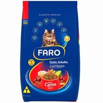 Ração Faro Premium Gato Castrado Carne Frango 10,1KG (MP)