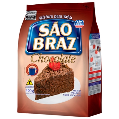 Mistura Para Bolo São Braz Chocolate 400g