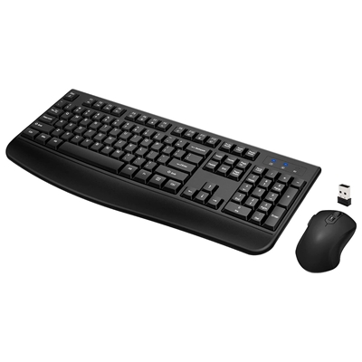 Teclado e Mouse Earlylit Sem Fio Preto PBKM1210BK (BI)