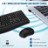 Teclado e Mouse Earlylit Sem Fio Preto PBKM1210BK (BI)