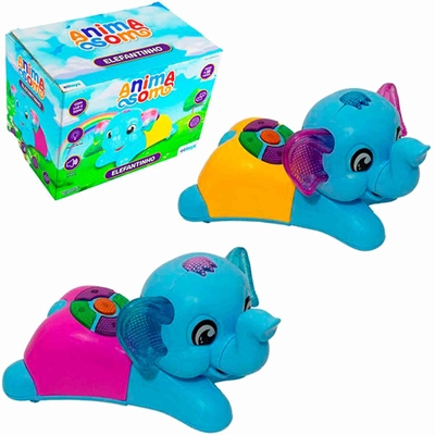 Elefante Etitoys Bate e Volta com Luz e Som (MP)