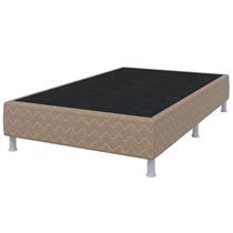 Cama Americana Universal Bege Solteirão 120x203x37cm