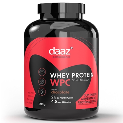 Whey Protein Concentrado Daaz Sabor Chocolate 900g