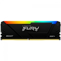 Memória RAM Kingston para Desktop 16GB DDR4 3200MHz Fury Beast RGB KF432C16BB2A/16 (MP)