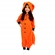 Macacão Zonacriativa Kigurumi Spring Raposa 8 Anos Laranja (MP)