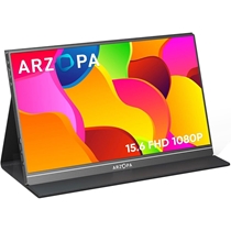 Monitor Portátil Arzopa Tela 15,6 FullHD 1080p Com HDMI Para Xbox, Pc E Ps5 (BI)