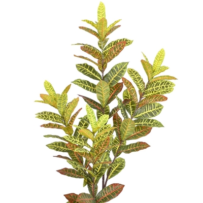 Planta Artificial Grillo Croton X4 Real Toque Verde 120cm (MP)