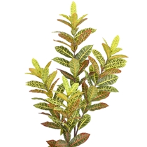 Planta Artificial Grillo Croton X4 Real Toque Verde 120cm (MP)