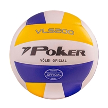 Bola De Vôlei Poker Semi Profissional VLS 200 Azul E Amarelo (MP)