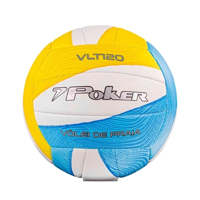 Bola De Vôlei de Praia Poker Training VLT 120 Azul E Amarelo (MP)