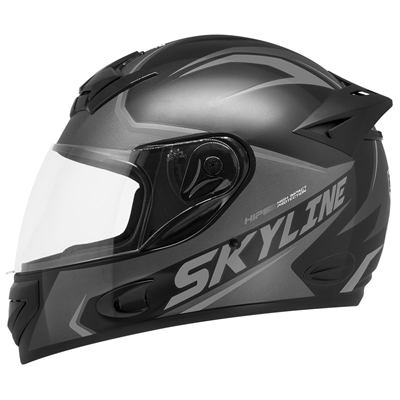 Capacete Moto Mixs 60 MX2 Skyline Brilhante Grafite