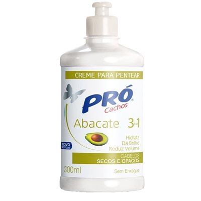 Creme De Pentear Pró Cachos Abacate 3 Em 1 300ml (MP)