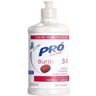 Creme De Pentear Pró Cachos Buriti 3 Em 1 300ml (MP)