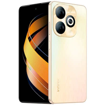 Smartphone Infinix Smart 8 Pro 256GB Dourado Tela 6.6" Câmera 50MP 4GB RAM