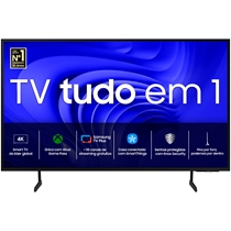 Smart TV 55" Samsung UHD 4K Gaming Hub Controle SolarCell Alexa Built in Preto 55DU7700