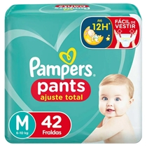 Fralda Pampers Pants Ajuste Total M 42 Unidades