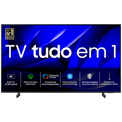 Smart TV 55" Samsung Crystal UHD 4K Gaming Hub Design AirSlim Alexa built in Preto 55DU8000