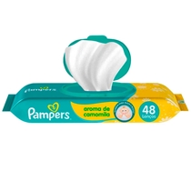 Lenço Umedeido Pampers Aroma De Camomila 48 Unidades