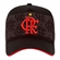 Boné Flamengo Supercap Zico Silk Trucker Preto E Vermelho (MP)