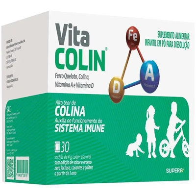 Vita Colin 30 Sachês Suplemento Alimentar Supera