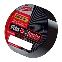 Fita Isolante Fame Antichama 19mmx10m Preta (MP)