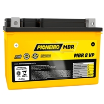 Bateria Moto AGM/VRLA Pioneiro MBR 8 VP 12V 8AH (MP)