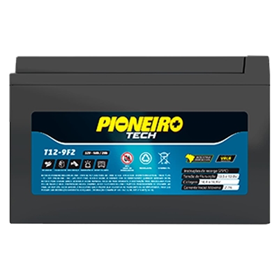 Bateria VRLA Pioneiro T12-9F2 12V 9AH (MP)