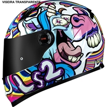 Capacete LS2 FF358 Bubble White XL 62 (MP)