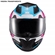 Capacete Texx Fechado Hawk Ride Azul Rosa 62 (MP)