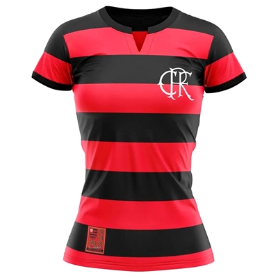 Camisa Flamengo Tri Feminina Braziline Retrô CRF M (MP)