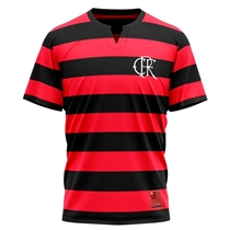 Camisa De Futebol Braziline Flamengo Tri Infantil 10 Anos CRF (MP)