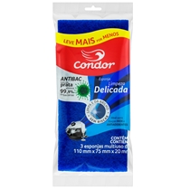 Esponja Limpeza Delicada Condor 3 unidades