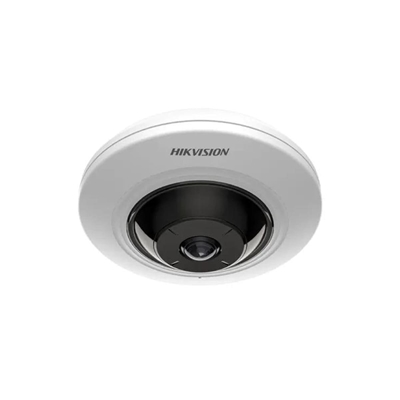 Câmera De Segurança Hikvision IP Fisheye 3K 5MP Detector De Movimento Metal DS-2CD3956G2-ISU(1.05mm) (MP)