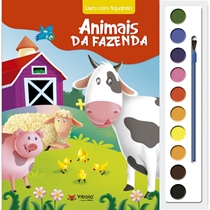 Livro Aquarela - Animais Da Fazenda (MP)