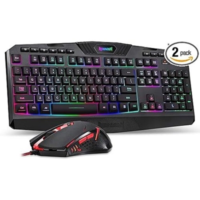 Teclado e Mouse Redragon Preto (BI)