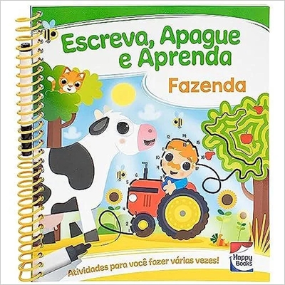 Livro Escreva Apague E Aprenda - Fazenda (MP)