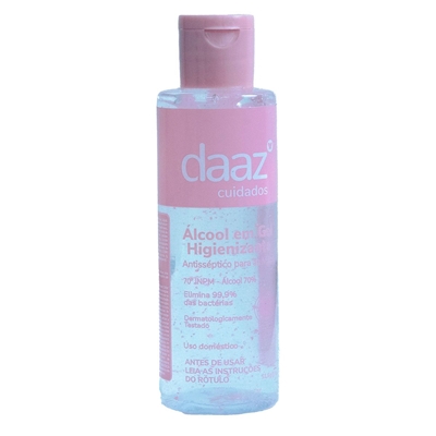 Álcool Em Gel Daaz Esfera Rosa 60ml