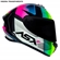 Capacete Asx Draken Preto Amarelo E Rosa 60 (MP)