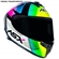 Capacete Asx Draken Preto Amarelo E Rosa 60 (MP)